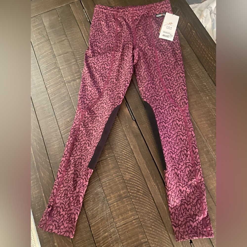 Kerrits kids knee patch performance tights. Size Large.